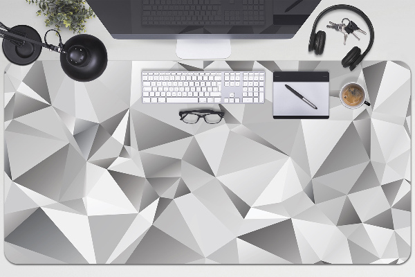 Full desk protector Abstraction gray