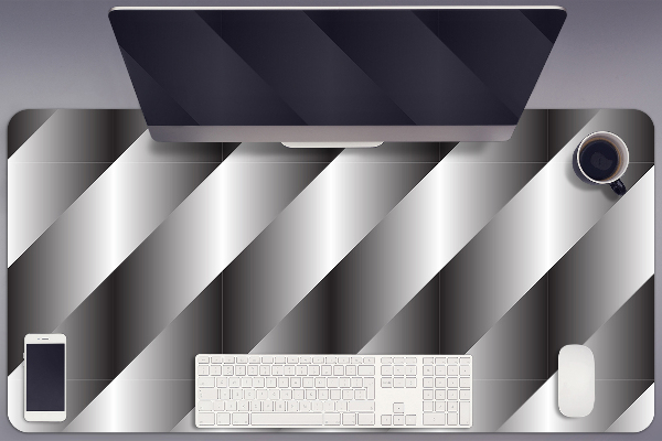 Desk pad metallic basket