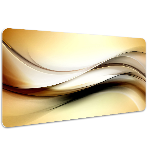 Full desk mat abstraction beige