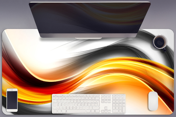 Full desk pad Abstraction orange