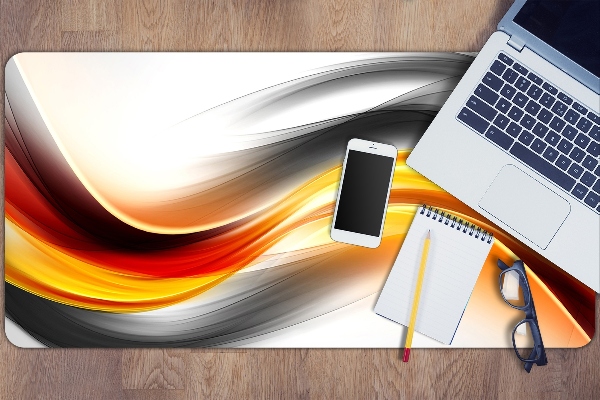 Full desk pad Abstraction orange