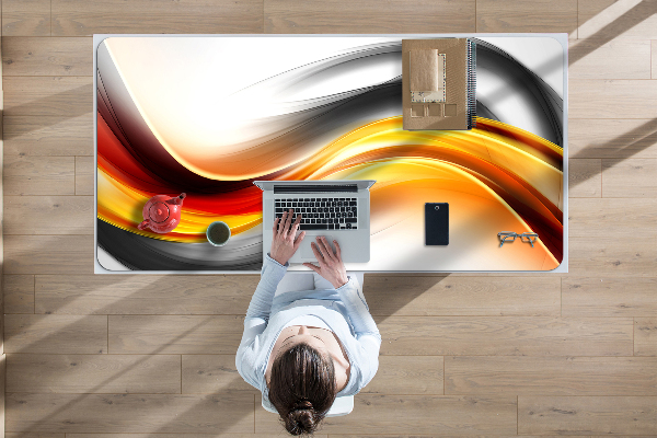 Full desk pad Abstraction orange