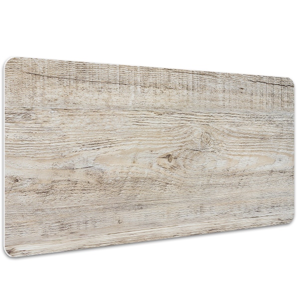 Large desk pad PVC protector Old wood