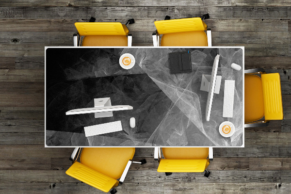 Full desk pad Abstraction graphite
