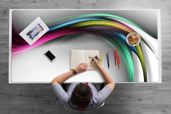 Large desk mat for children Abstraction