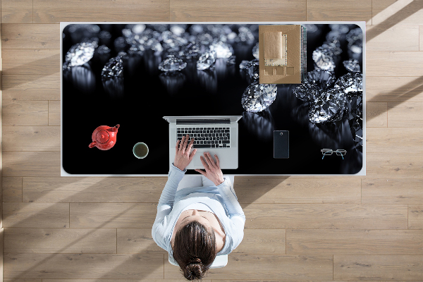 Large desk mat for children diamonds