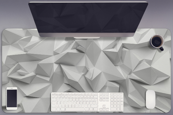 Full desk protector Abstraction White
