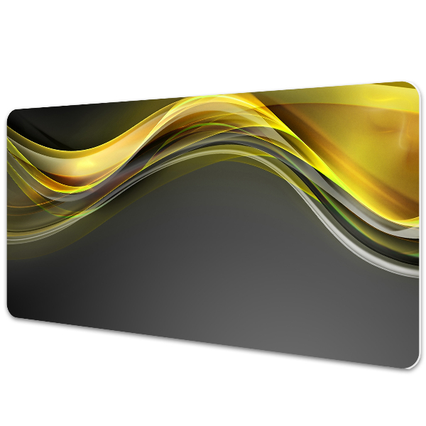 Full desk protector Abstraction yellow