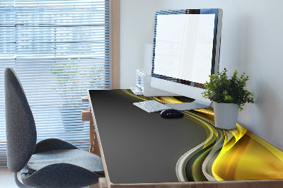 Full desk protector Abstraction yellow