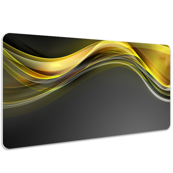 Full desk protector Abstraction yellow
