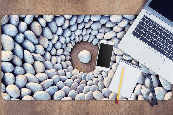 Large desk mat table protector The circle of stones
