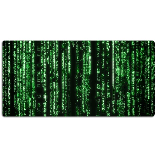 Large desk mat table protector green signs