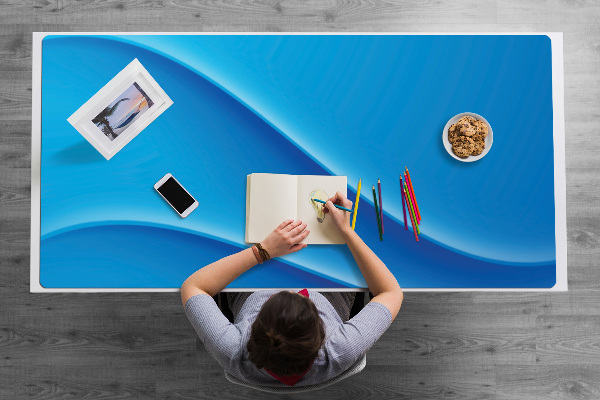 Full desk pad Abstraction blue