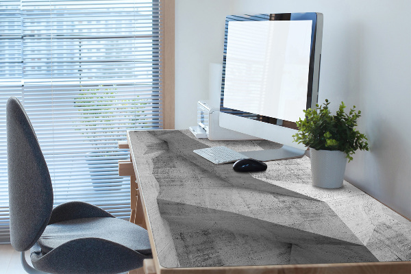 Full desk protector Abstraction concrete
