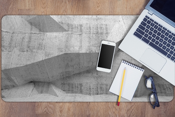 Full desk protector Abstraction concrete