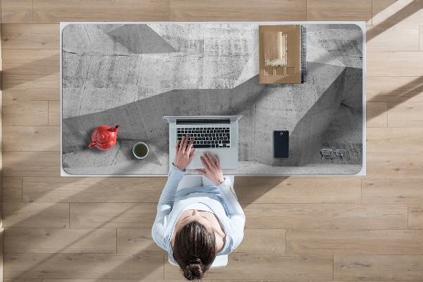 Full desk protector Abstraction concrete