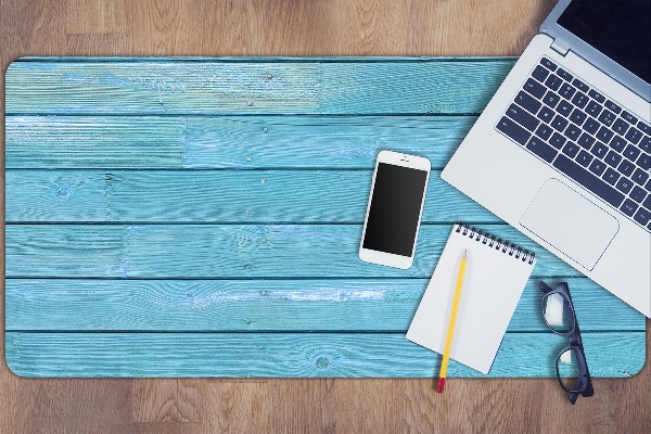 Full desk mat blue boards
