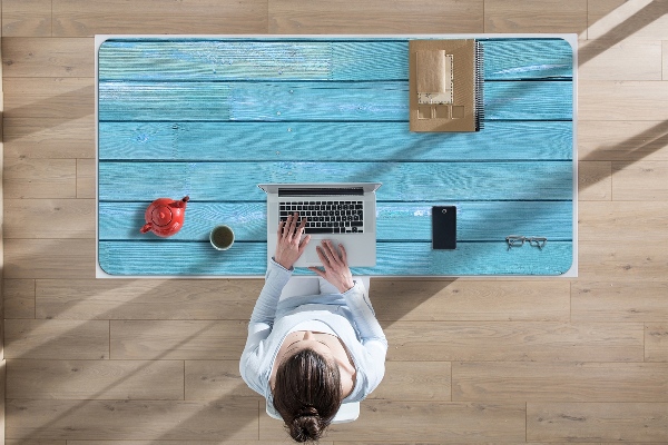 Full desk mat blue boards