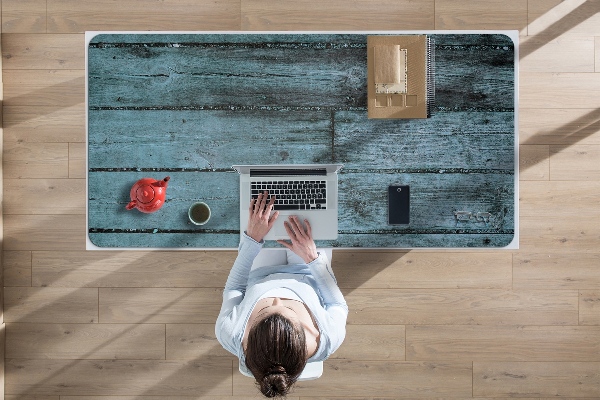 Full desk protector blue boards
