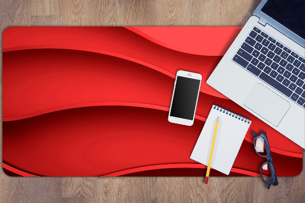 Desk mat Abstraction red