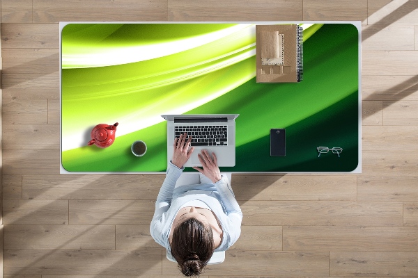 Desk mat Abstraction green