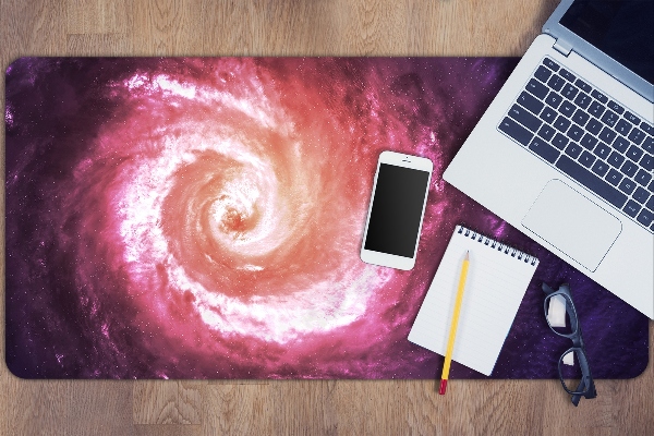 Large desk mat table protector Space vortex