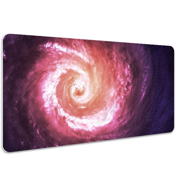 Large desk mat table protector Space vortex