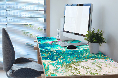 Desk mat Abstraction green
