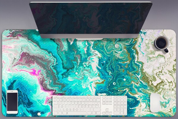 Desk mat Abstraction green