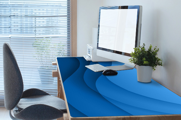 Full desk pad transition blue