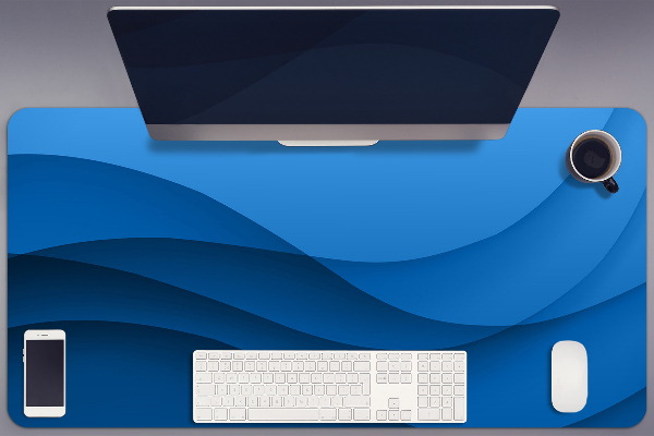 Full desk pad transition blue