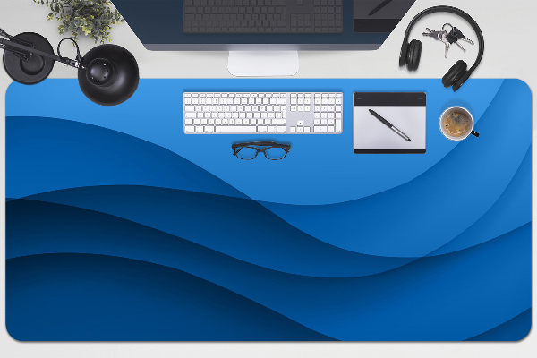 Full desk pad transition blue