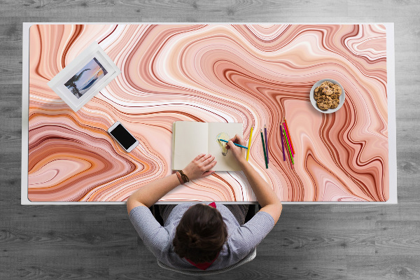 Desk pad Abstraction ecru