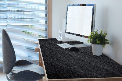 Large desk mat table protector black sand