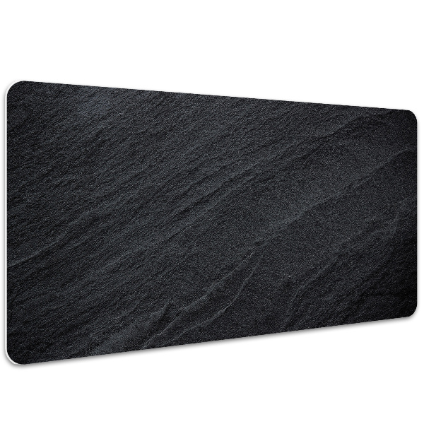 Large desk mat table protector black sand