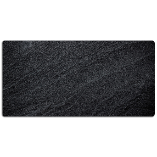 Large desk mat table protector black sand