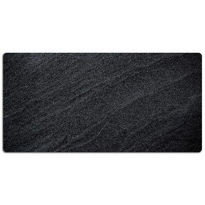 Large desk mat table protector black sand