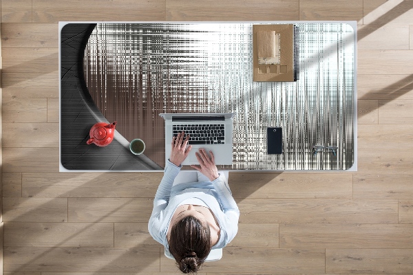 Full desk pad Abstraction silver