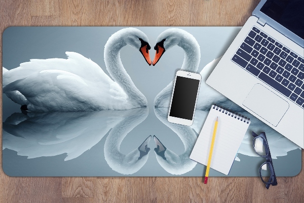 Large desk mat for children Swans