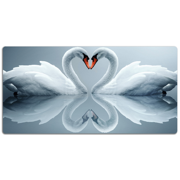 Large desk mat for children Swans