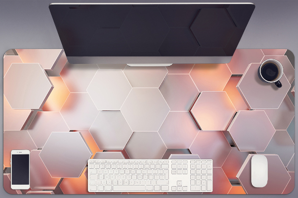 Full desk protector Abstraction hexes