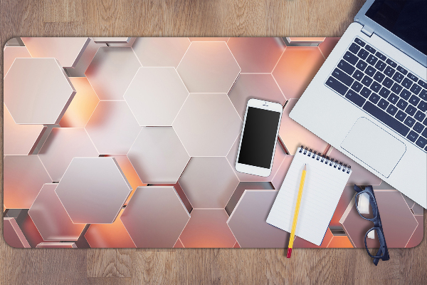 Full desk protector Abstraction hexes