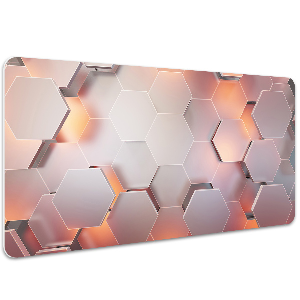 Full desk protector Abstraction hexes