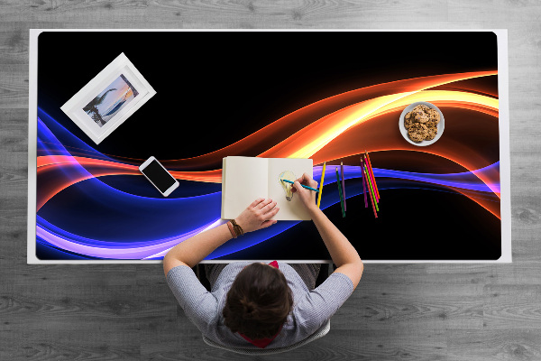 Large desk mat for children Rays
