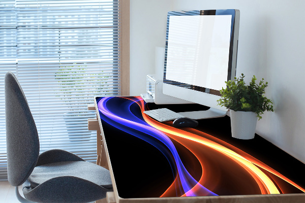Large desk mat for children Rays