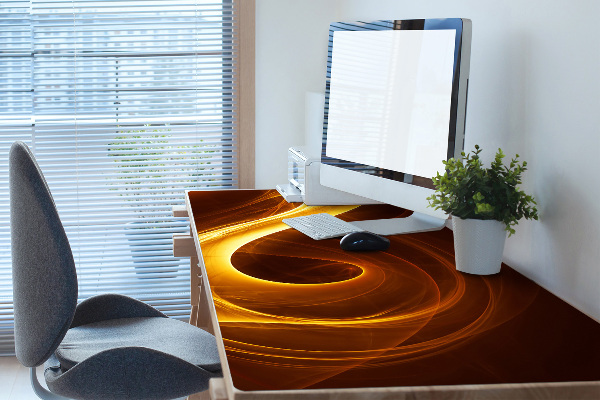 Desk pad wavy flame