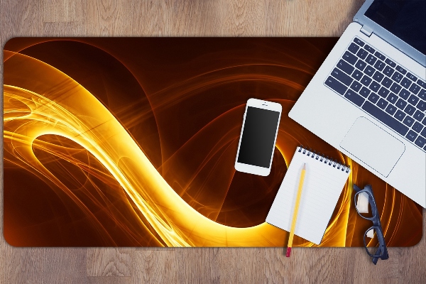 Desk pad wavy flame