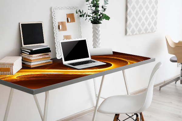 Desk pad wavy flame