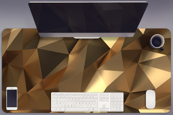 Large desk mat for children gold foil