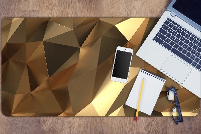 Large desk mat for children gold foil